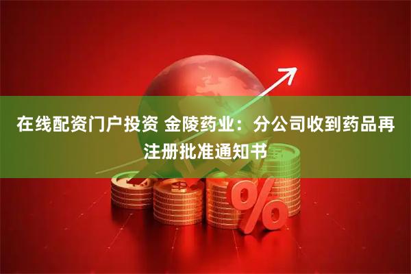 在线配资门户投资 金陵药业：分公司收到药品再注册批准通知书