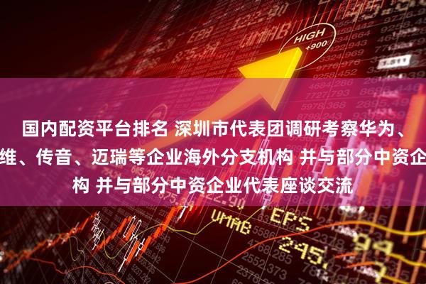 国内配资平台排名 深圳市代表团调研考察华为、中兴、荣耀、创维、传音、迈瑞等企业海外分支机构 并与部分中资企业代表座谈交流