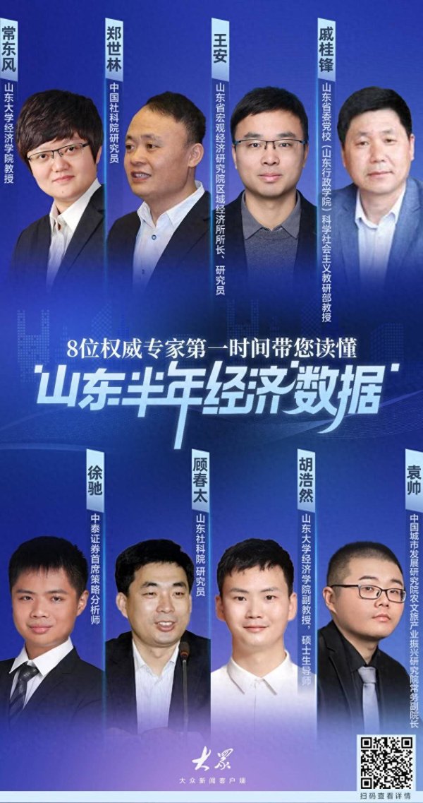配资行业论坛 8位专家带您读懂山东半年经济数据