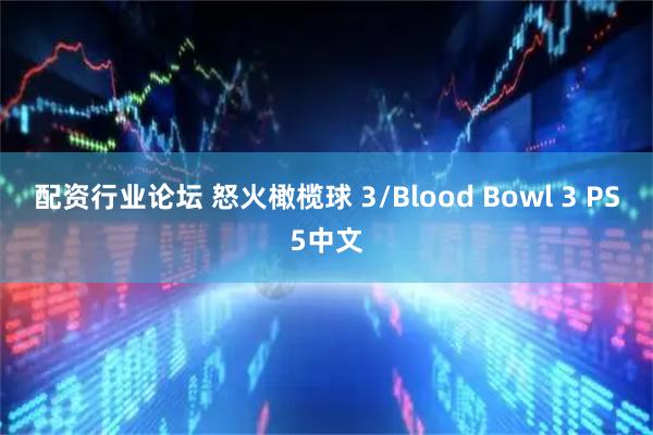 配资行业论坛 怒火橄榄球 3/Blood Bowl 3 PS5中文